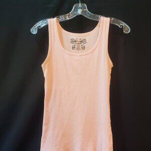 Vintage No Boundaries Classic Tank Top Pink Ribbed Large 11/13